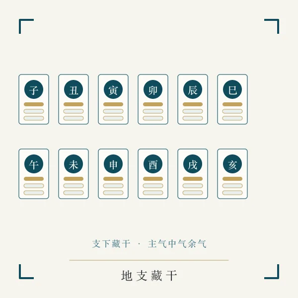 地支藏干层次主题图